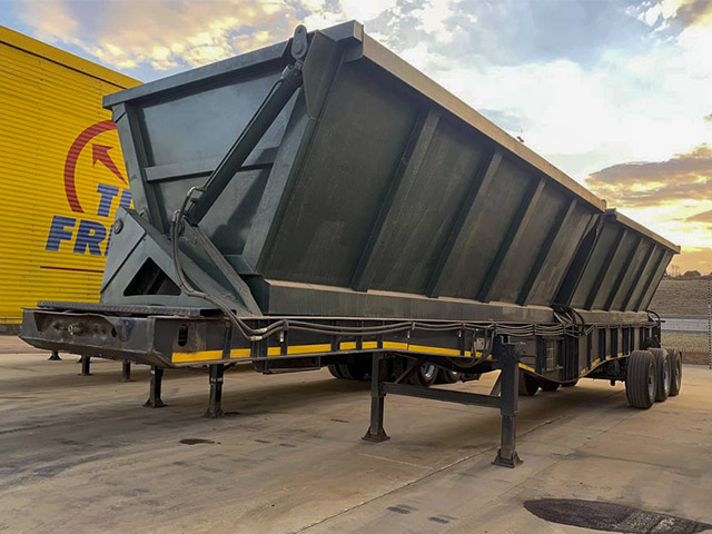 2007 SA TRUCK BODIES 3 AXLE TWIN BIN SIDE TIPPER