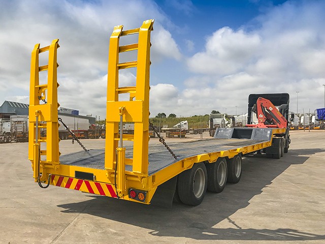 2008 Top Trailer Low-bed Tri-axle Trailer