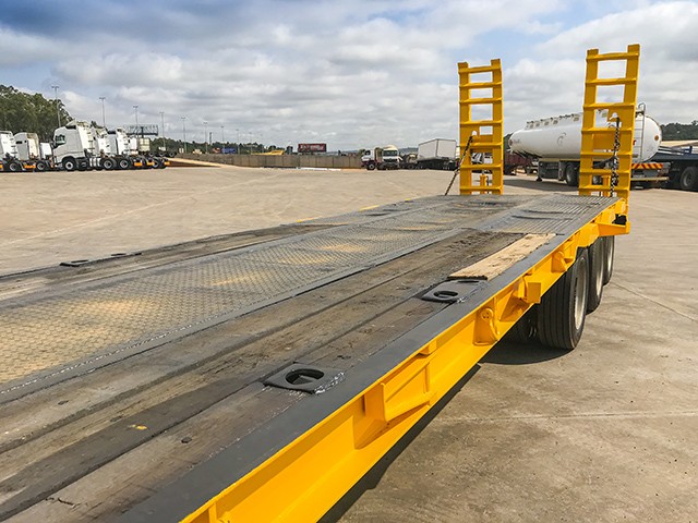 2008 Top Trailer Low-bed Tri-axle Trailer