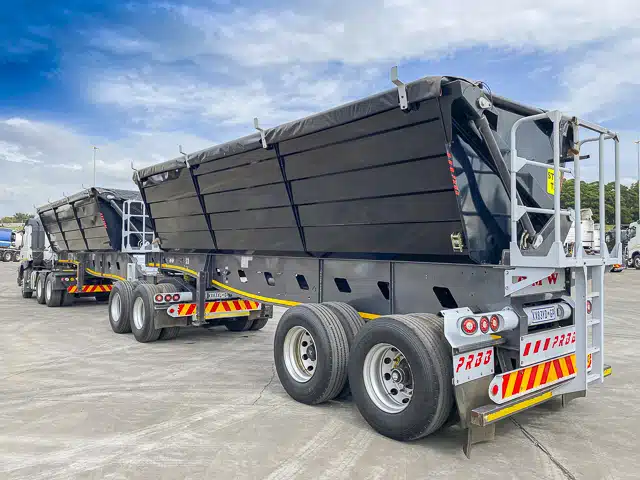 Used 2022 PRBB Sidetipper - 45M³ Link Trailer for Sale