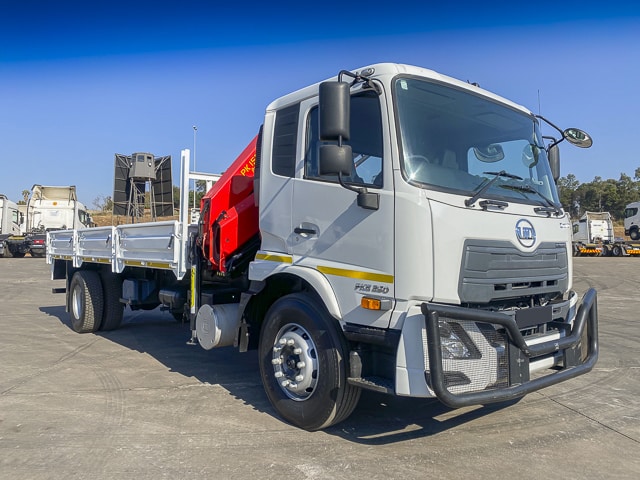 Used 2022 UD Nissan PKE 250 Dropside 4x2 Truck with Palfinger 15500 Crane For Sale