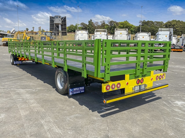 2014 Motortrail Dropside Flatdeck Drawbar Trailer