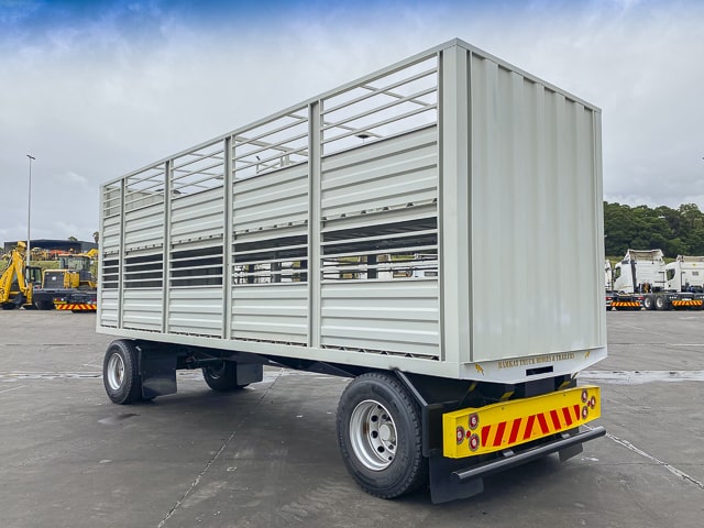 Used 2024 Ramkat Livestock Drawbar Stainless Steel Trailer For Sale