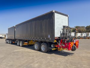 Used 2023 Cage Tautliner - 2018 Moffet Forklift M2 15.1 - Link Trailer For Sale